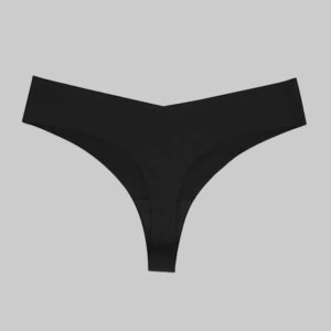 Black thong on a white background